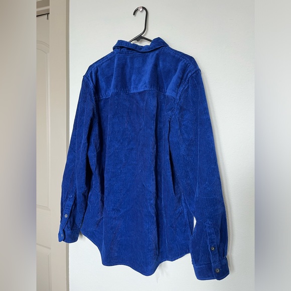 Men’s GAP cobalt blue corduroy jacket / shacket / overshirt / boyfriend-shirt. - Picture 4 of 8